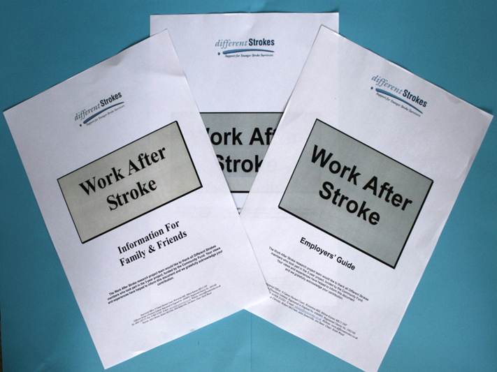 work after stroke brochures